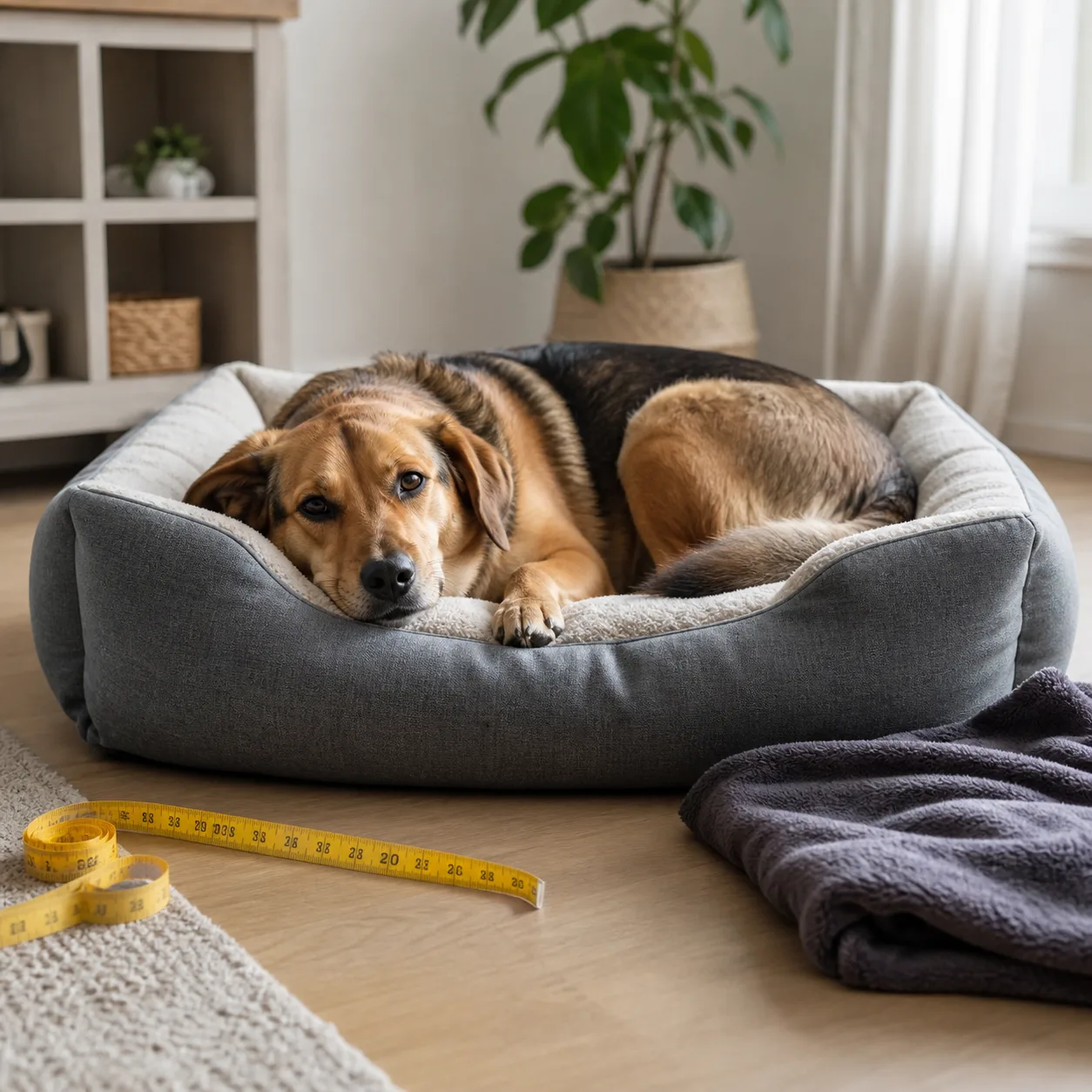 Hund vilar i mjuk hundbädd – guide till att välja rätt
