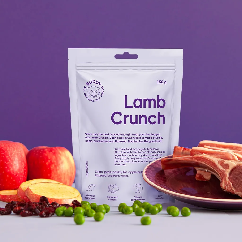 Buddy Pet Foods | Hundgodis | Lamb Crunch 150g produktbild