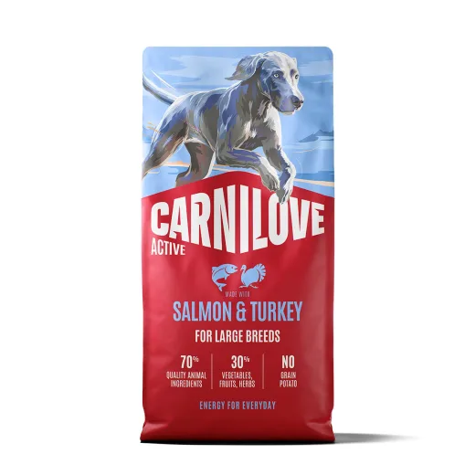 Carnilove Carnilove Dog Adult Active Large Breed Salmon & Turkey Torrfoder till Hund produktbild