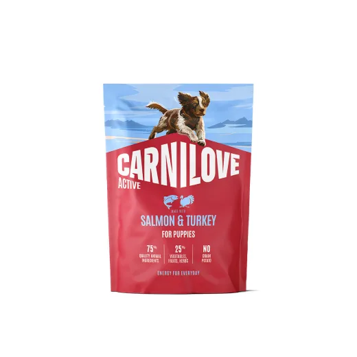 Carnilove Carnilove Puppy Active Salmon & Turkey Torrfoder till Valp produktbild