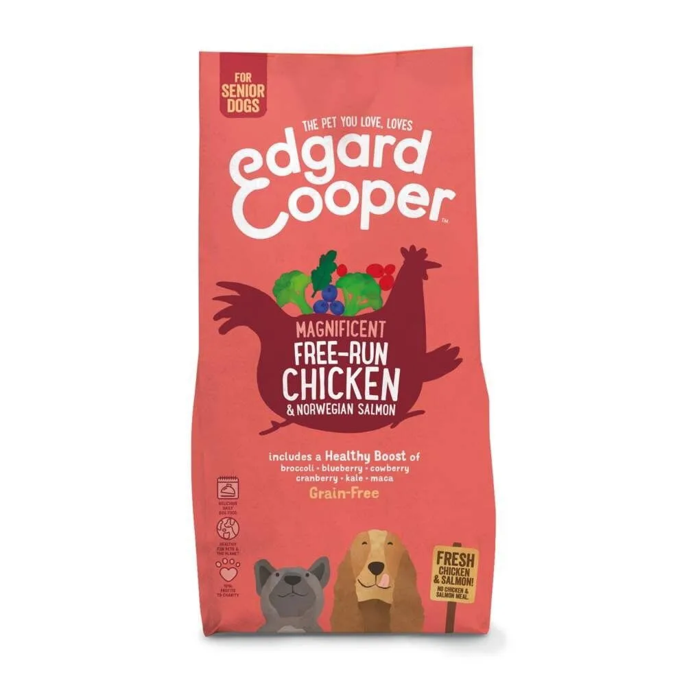 Edgard & Cooper™ Edgard & Cooper Dog Senior Grain-Free Kyckling & Lax produktbild