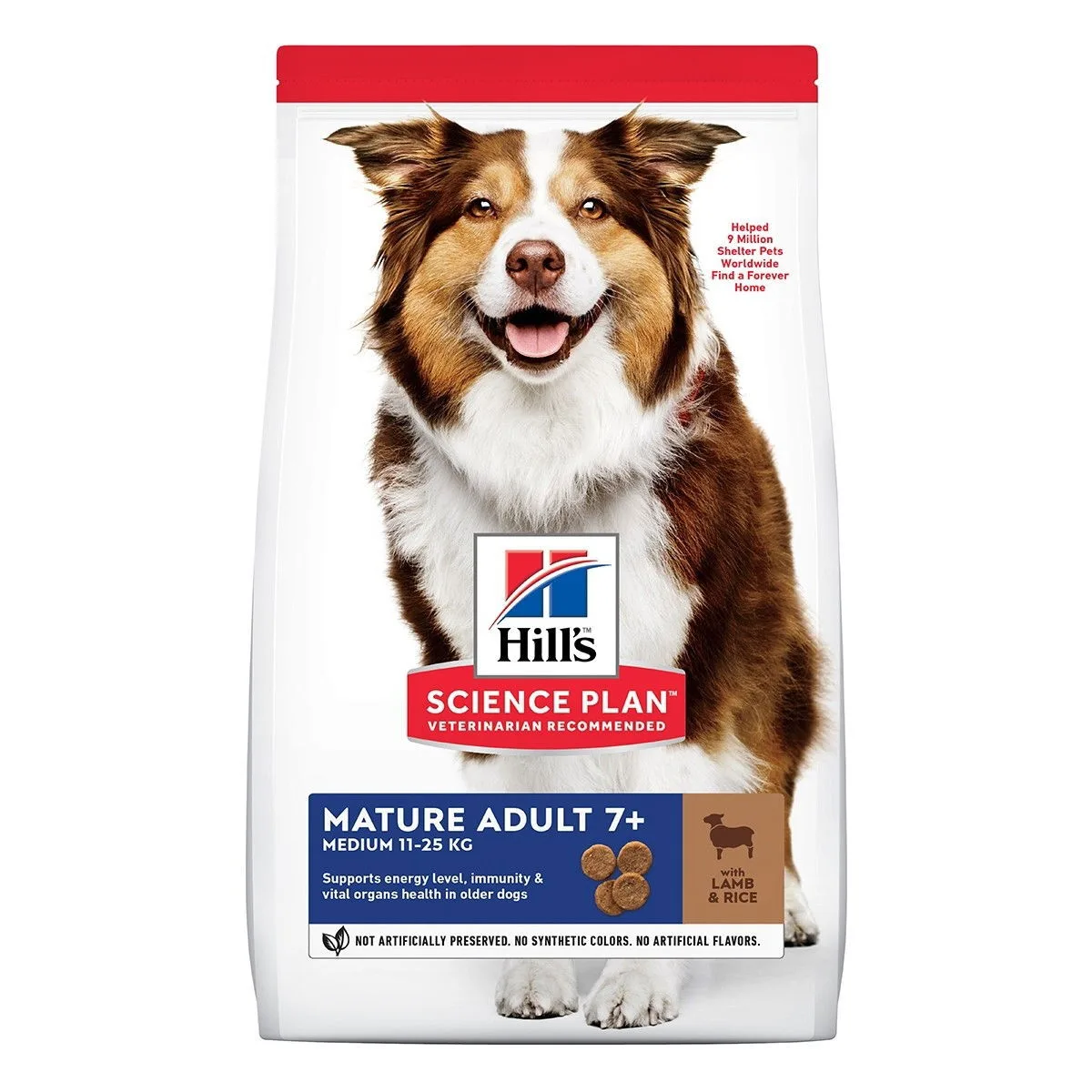 Hill's Hill's Science Plan Dog Mature Adult 7+ Medium Lamb & Rice produktbild