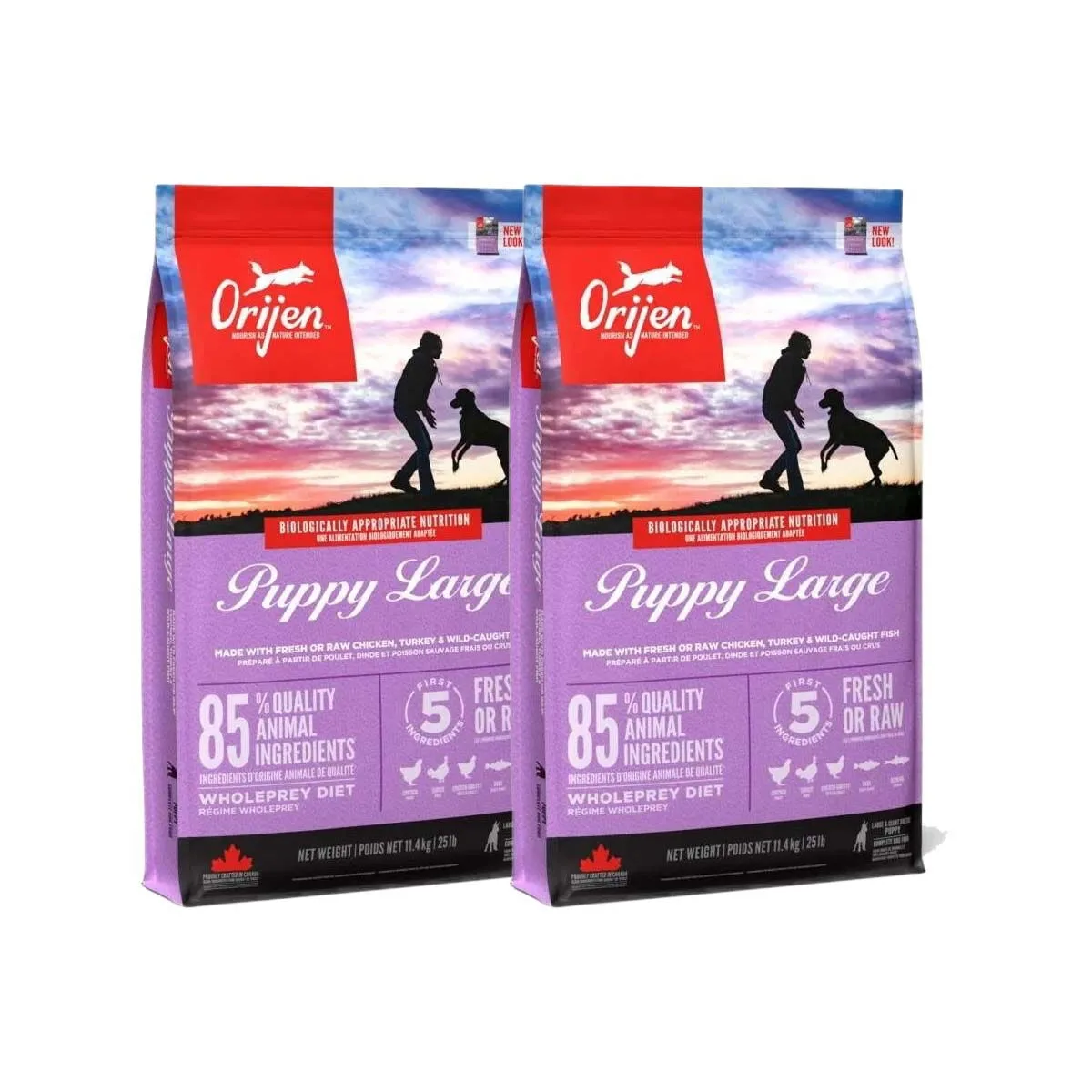 Orijen Orijen Dog Puppy Large Breed 2x11,4 kg produktbild